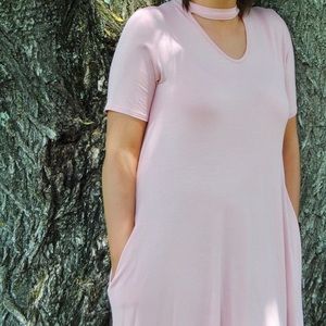 Pink T-Shirt Dress
